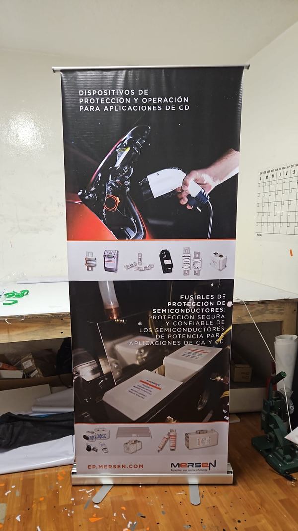 Mersen — Roll-up técnico de fusibles producido por Punto Clave en Monterrey