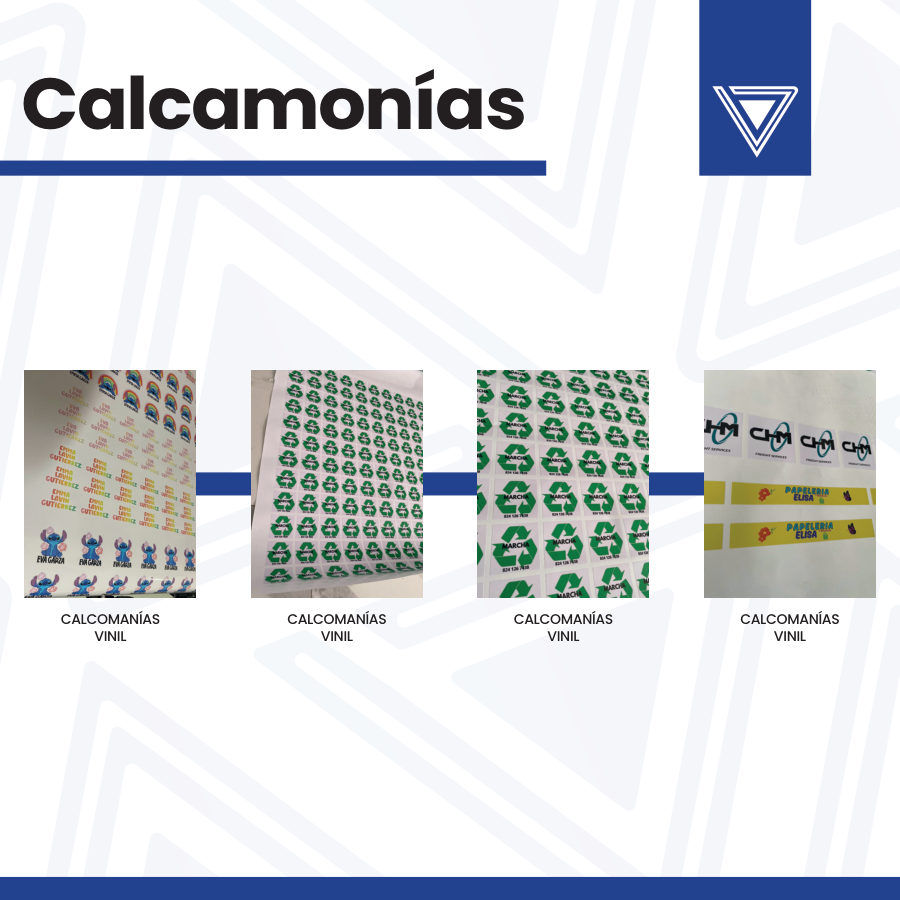 Página del catálogo de Calcomanías · referencia de Punto Clave