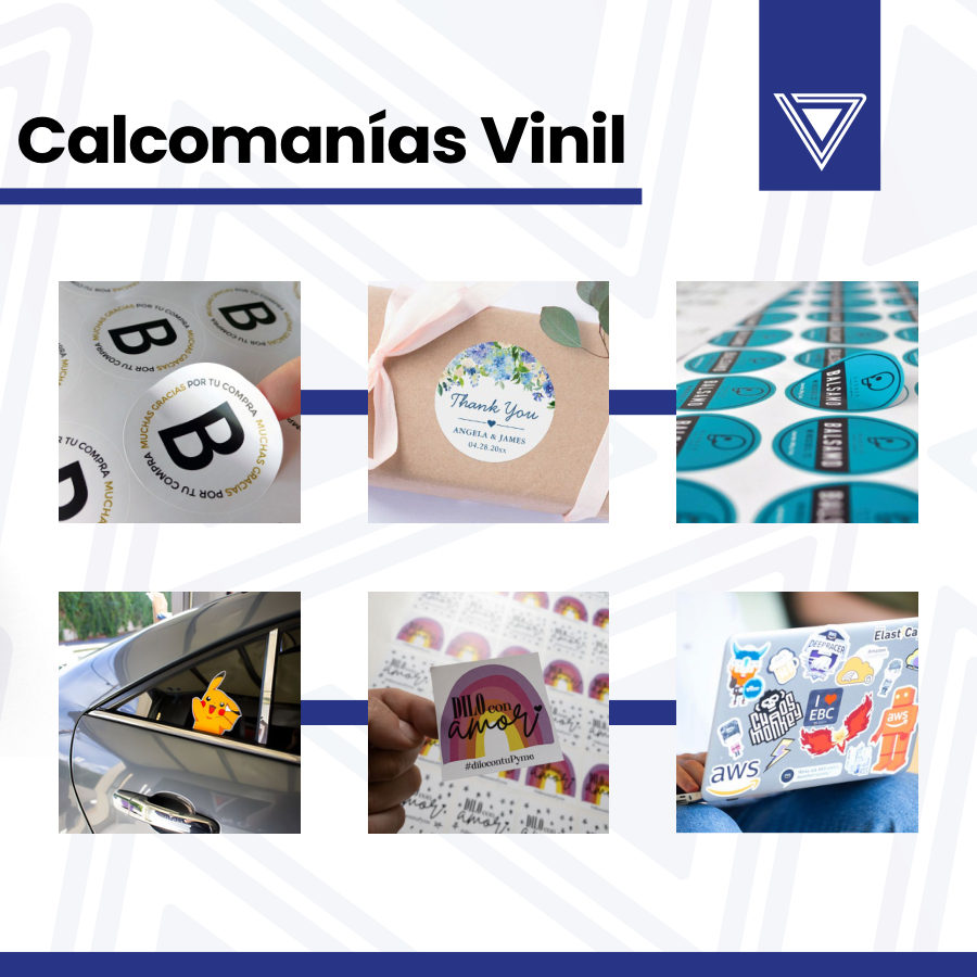 Página del catálogo de Calcomanías de Punto Clave