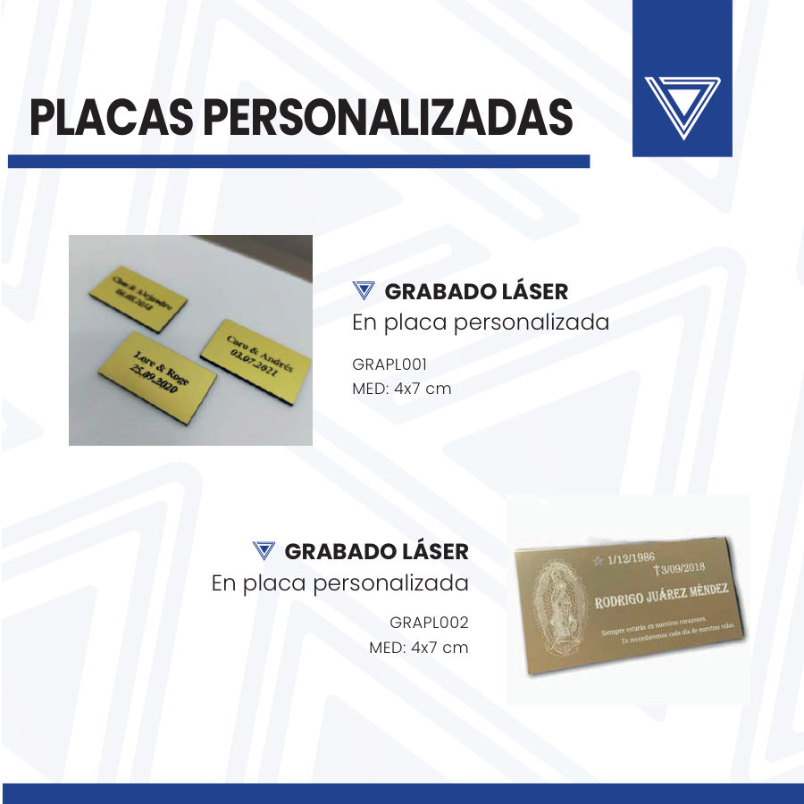 Página del catálogo de Grabado Láser de Punto Clave