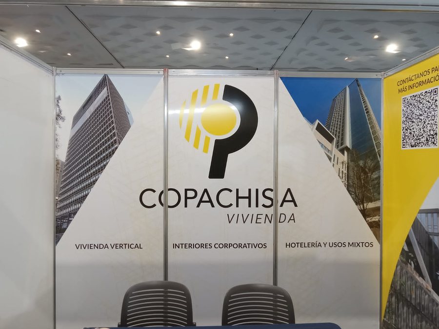 COPACHISA Vivienda — mampara corporativa de recepción, producido por Punto Clave en Monterrey
