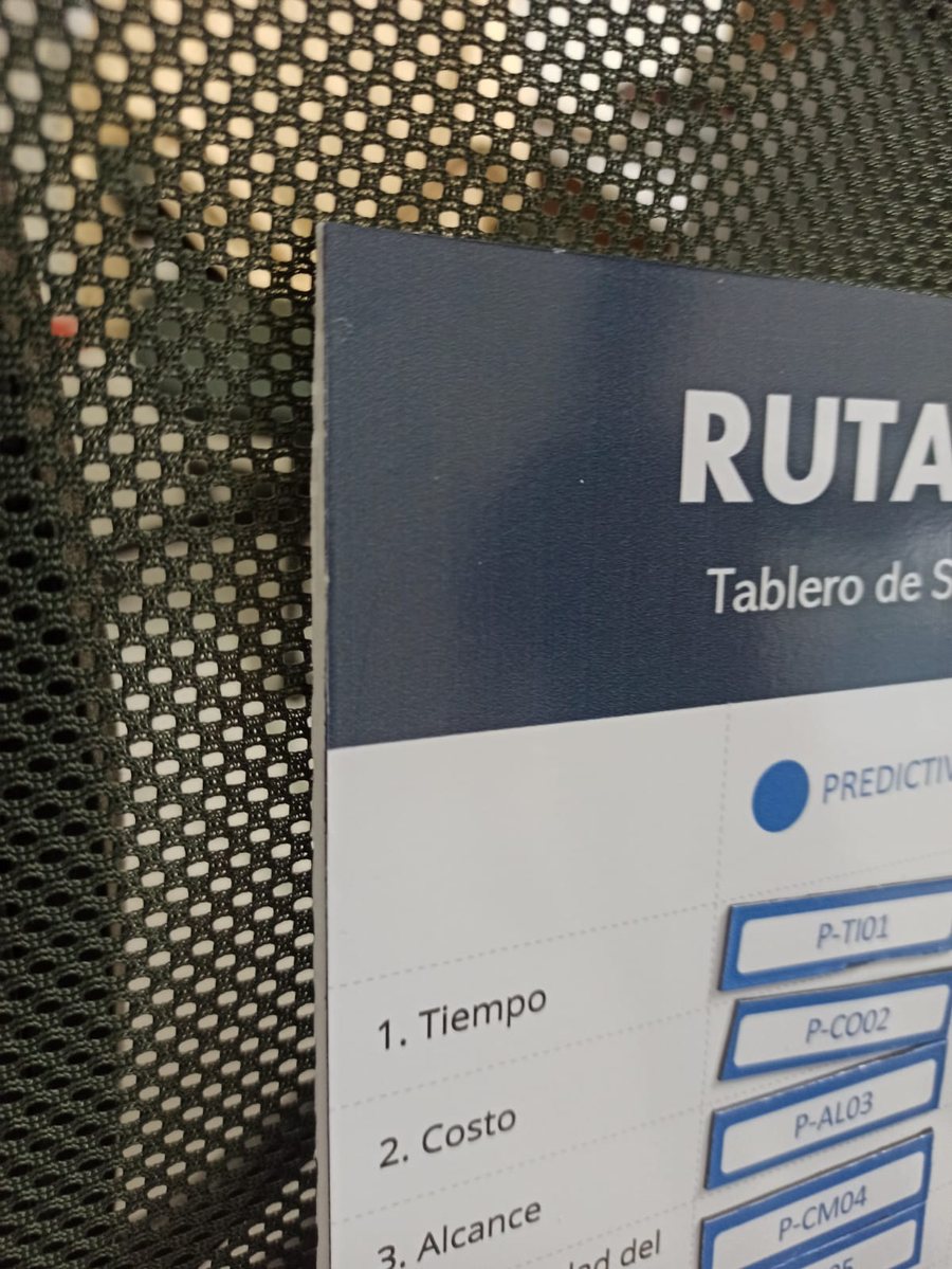 Tablero de ruta — señalización de proceso interno, producido por Punto Clave en Monterrey