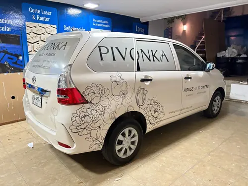 Pivonka — House of Flowers — avanza trasera flores